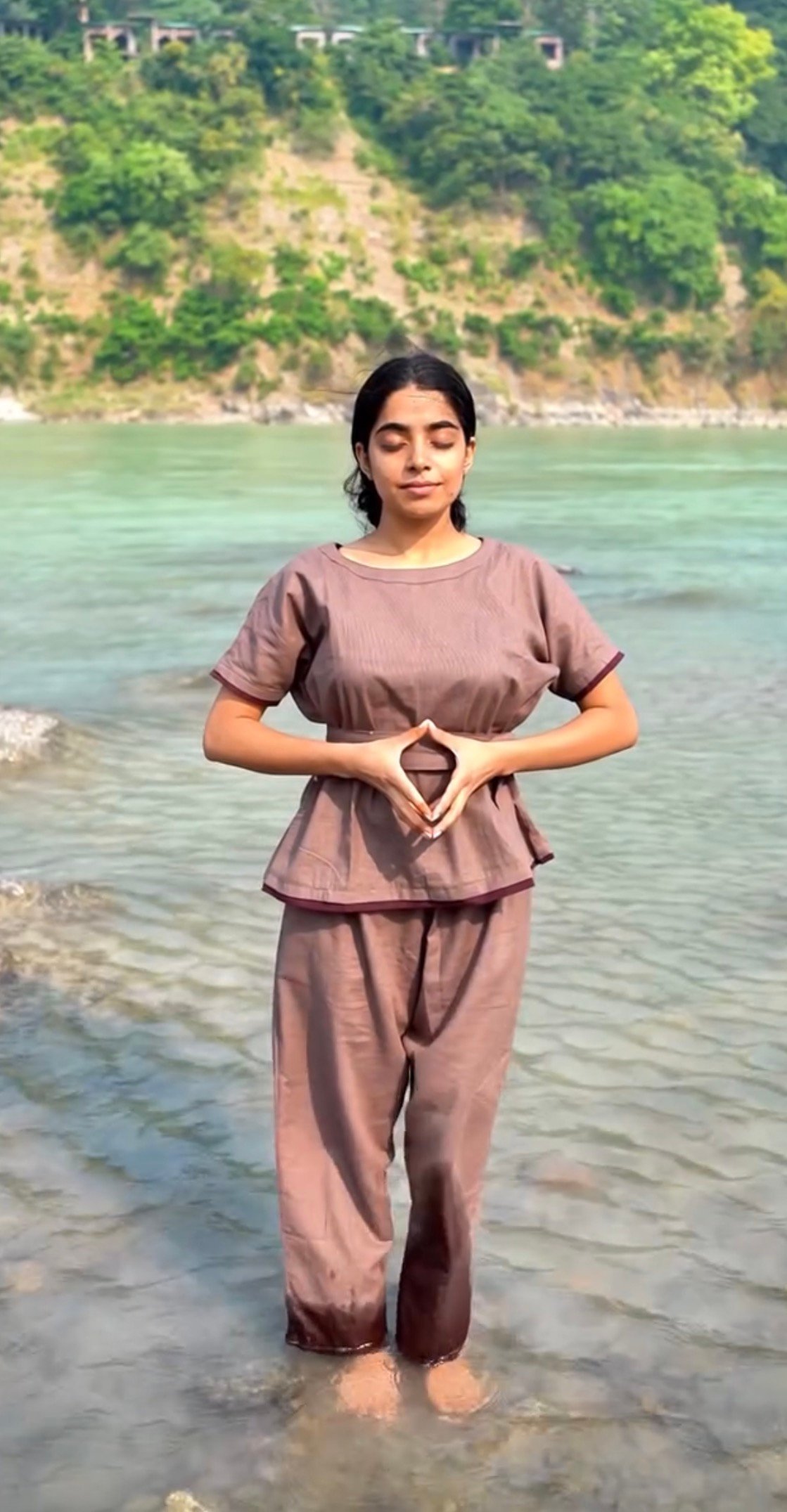 Certified instructor leading live online yoga classes for women