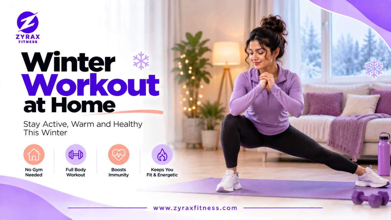 Winter Workout at Home: How to Stay Active When It's Cold and the Air Is Bad