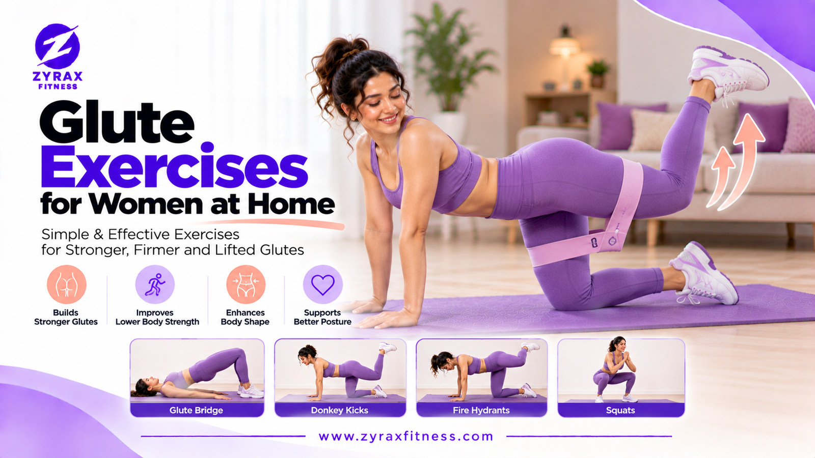 Glute Exercises for Women at Home: 8 Moves You Can Do Without Equipment