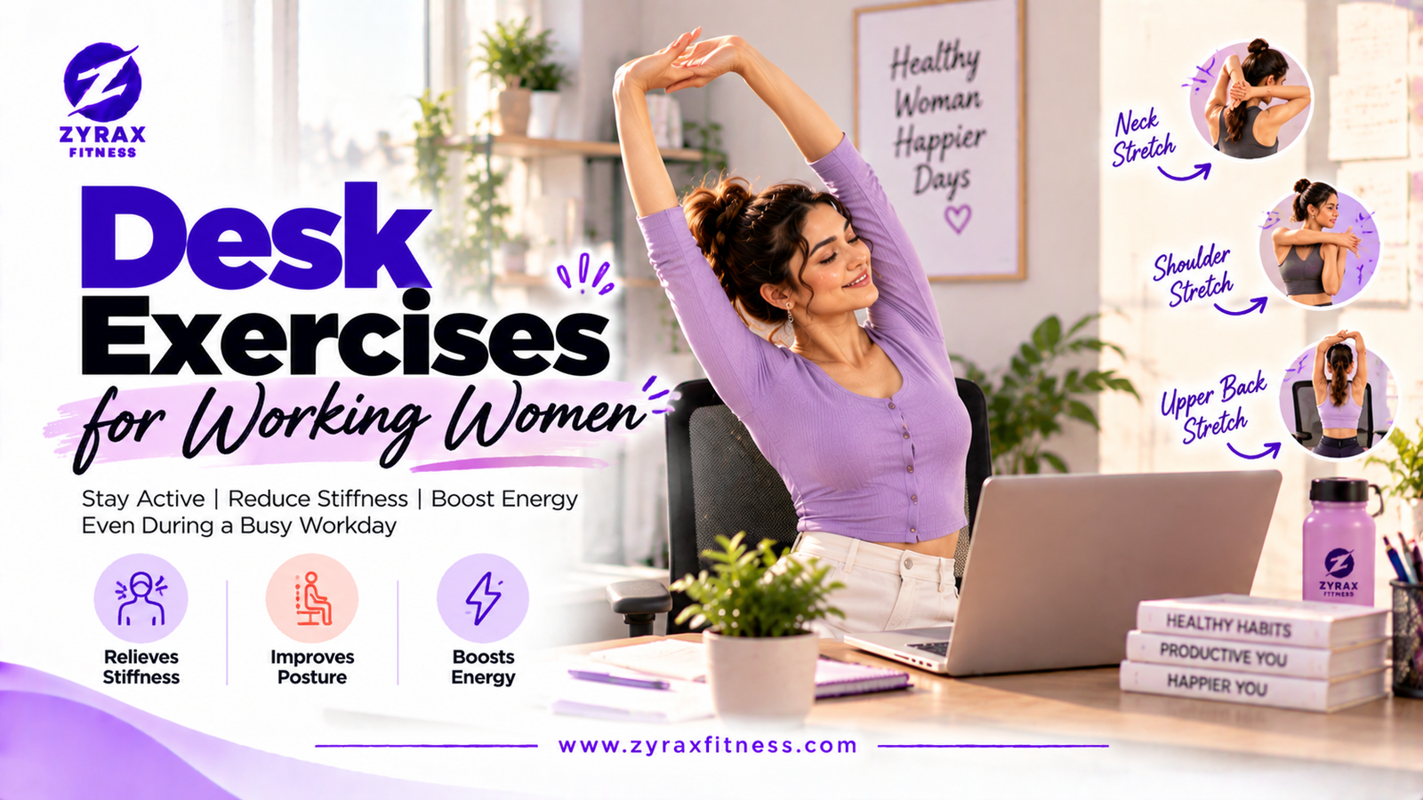 Desk Exercises for Working Women: A 10-Minute Routine for Long Office Days