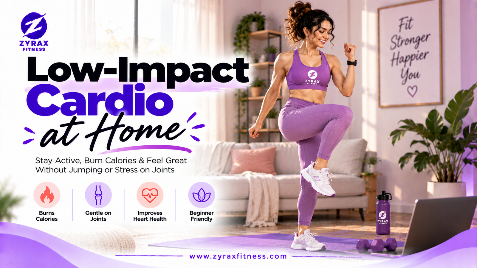 Low-Impact Cardio at Home: A 25-Minute No-Jumping Workout for Women