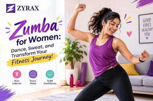 Woman dancing in a Zumba workout at home